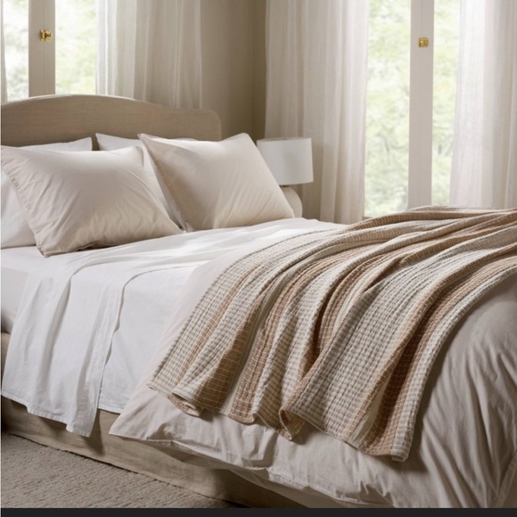 Open Box - Beachcomber Stripe Throw parchment & pecan - Parachute for Target - Picture 3 of 7